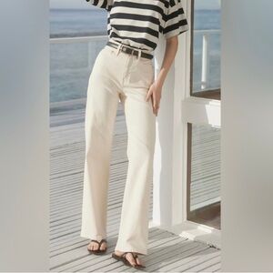 AYR Secret Sauce wide leg, high rise jeans in Sandstone, size 27(regular length)